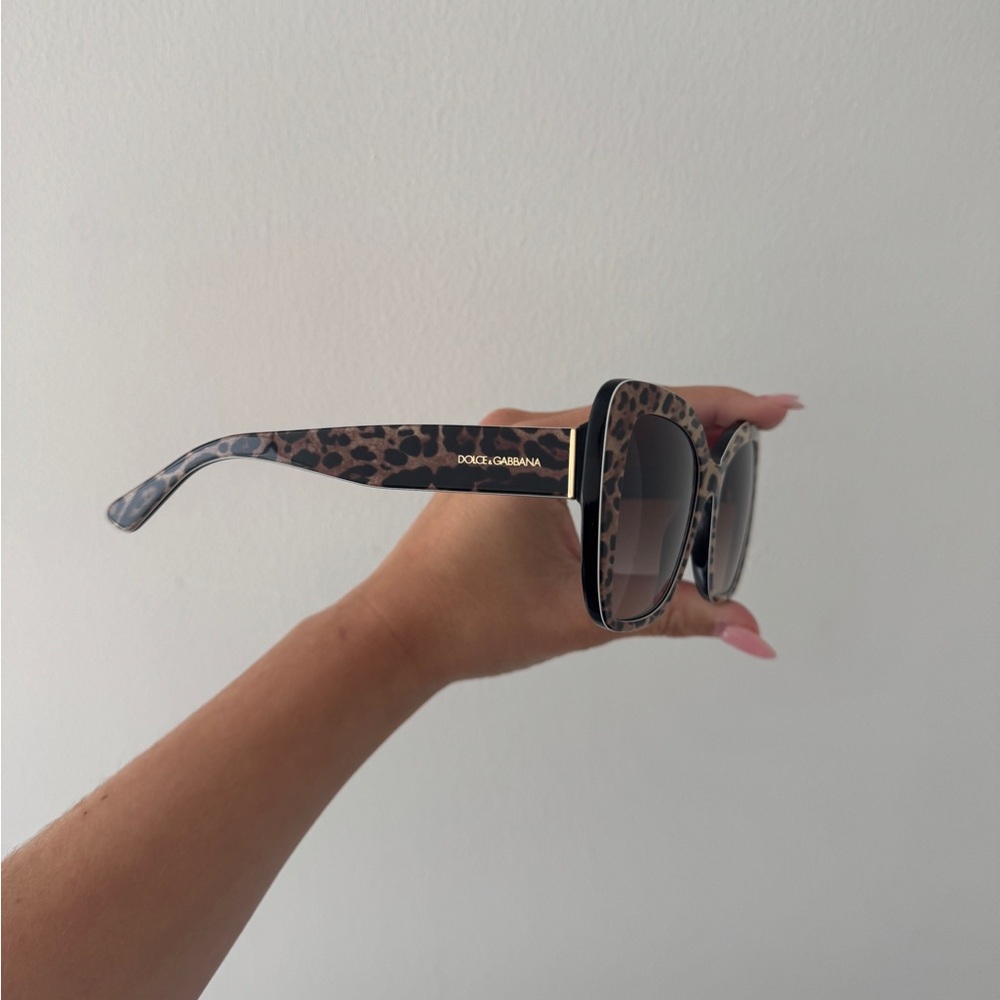 DOLCE & GABBANA Leopard Print Sunglasses - Picture 15 of 15